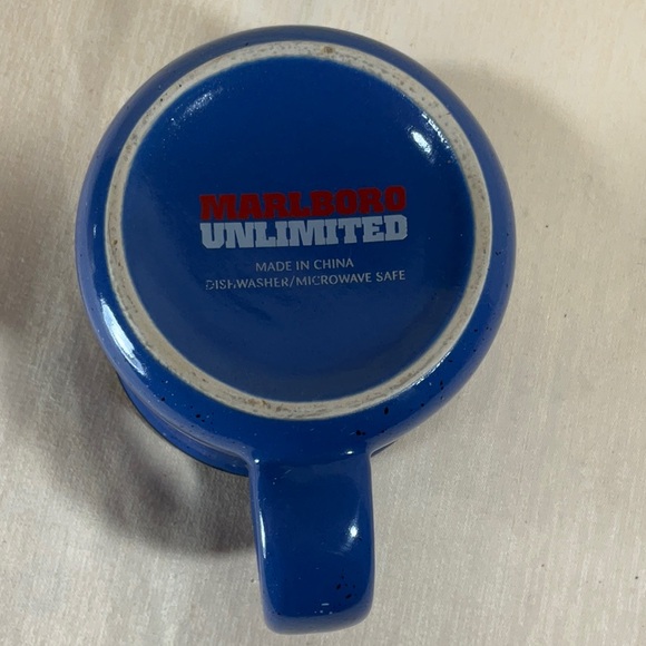 Blue and Black Speckled Heavy Stoneware Mug - Picture 5 of 12